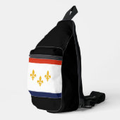 Flag of New Orleans, Louisiana Sling Bag (Rechterhoek)