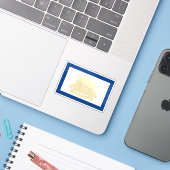 Flag of Newark, New Jersey, USA Sticker (Laptop met iPhone)