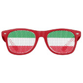 Flag of North-Rhine Westphalia Retro Sunglasses Retro Zonnebril (Voorkant)