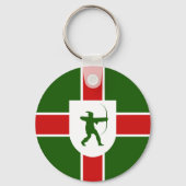 Flag of Nottinghamshire Keychain (Voorkant)