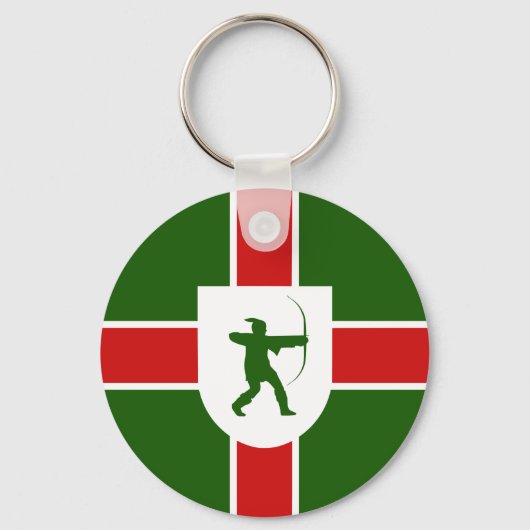 Flag of Nottinghamshire Keychain (Achterkant)