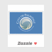 Flag of Palmdale, California, USA Sticker (Vel)