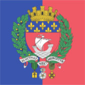 Flag of Paris, France Sticker (Devant)