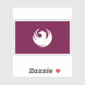 Flag of Phoenix city Arizona Sticker (Vel)