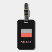 Flag of Poland Luggage Tag Bagagelabel (Voorkant verticaal)