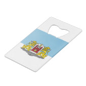 Flag of Riga, Latvia Credit Card Bottle Opener (Devant Angle)
