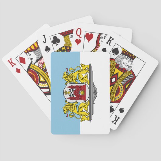 Flag of Riga, Latvia Playing Cards Pokerkaarten (Achterkant)
