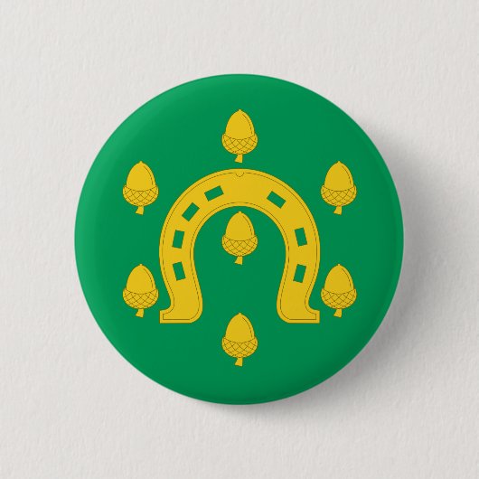 Flag of Rutland Pinback Button (Voorkant)