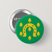 Flag of Rutland Pinback Button (Voorkant /achterkant)