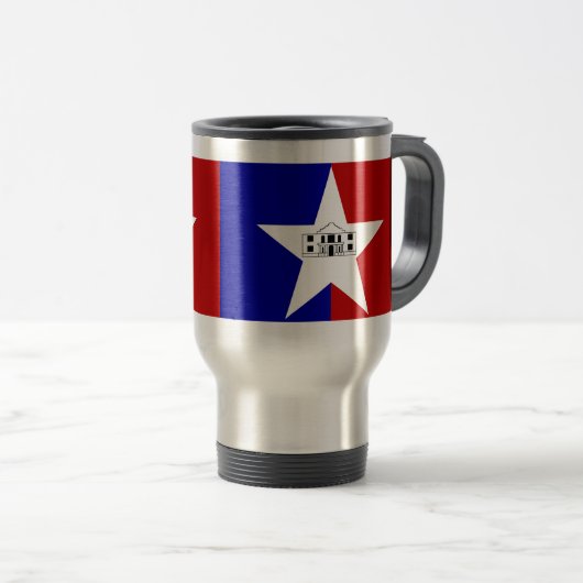 Flag of San Antonio, Texas Travel Mug (Devant droit)