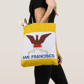 Flag of San Francisco, California Tote Bag (De près)
