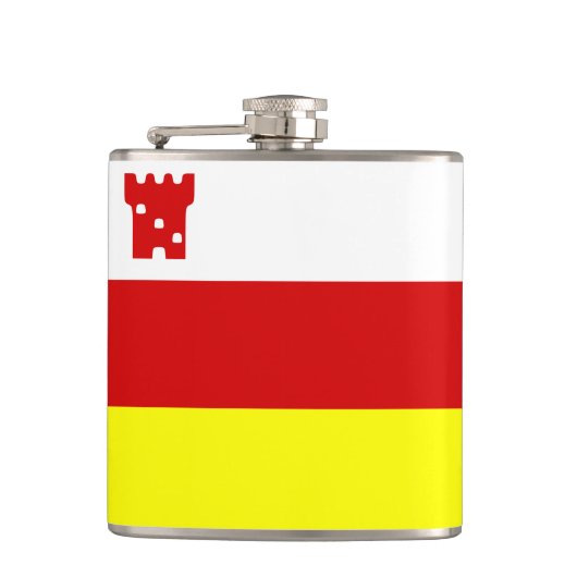 Flag of Santa Barbara, California Flask Heupfles (Voorkant)