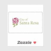 Flag of Santa Rosa, California, USA Sticker (Vel)