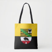Flag of Saxony-Anhalt Tote Bag (Voorkant)