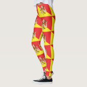 Flag of Sicily All-Over Print Trinacria Leggings (Gauche)