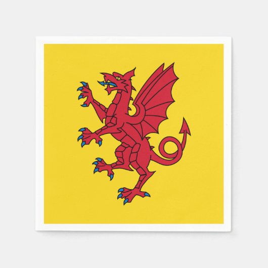 Flag of Somerset Paper Napkins Servet (Voorkant)