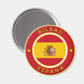Flag Of Spain & Text Magnet (Recto/Verso)