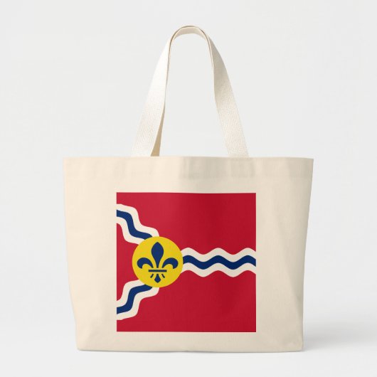 Flag of St. Louis, Missouri Grote Tote Bag (Voorkant)