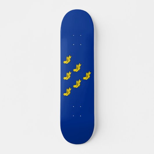 Flag of Sussex Skateboard (Voorkant)
