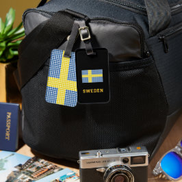 Flag of Sweden Luggage Tag Bagagelabel