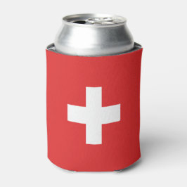 Flag of Switzerland – Schweiz – Suisse – Svizzera Blikjeskoeler