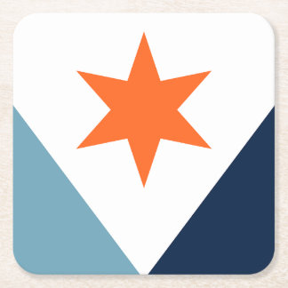 Flag of Syracuse, New York Vierkante Kartonnen Onderzetter