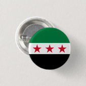 Flag of Syria (December 2024) Ronde Button 3,2 Cm (Voorkant /achterkant)