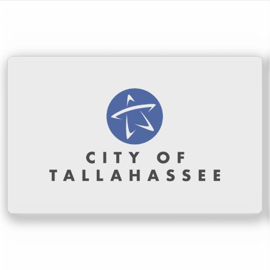 Flag of Tallahassee, Florida, USA Sticker (Voorkant)