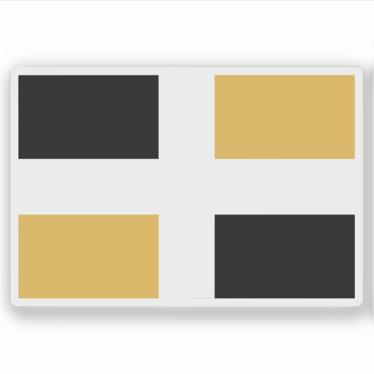 Flag of the city of Lévis, Quebec, Canada Sticker (Voorkant)