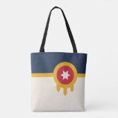 Flag of Tulsa city, Oklahoma State Draagtas (Achterkant)