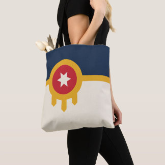 Flag of Tulsa city, Oklahoma State Draagtas