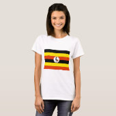 Flag of Uganda T-shirt (Voorkant volledig)