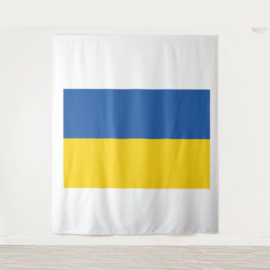 Flag of Ukraine Button Wandkleed (Voorkant)