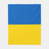 Flag of Ukraine Fleece Deken (Voorkant)
