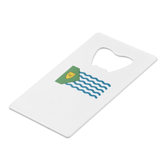 Flag of Vancouver, British Columbia Kredietkaart Flessenopener (Voorkant Gekanteld)