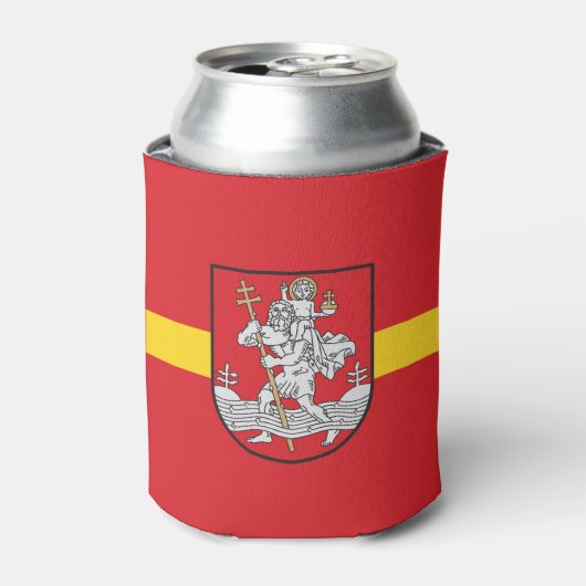 Flag of Vilnius, Lithuania Can Cooler (Blikje Voorkant)