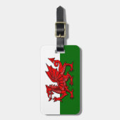 Flag of Wales - Welsh Red Dragon Luggage ID Label Bagagelabel (Voorkant verticaal)