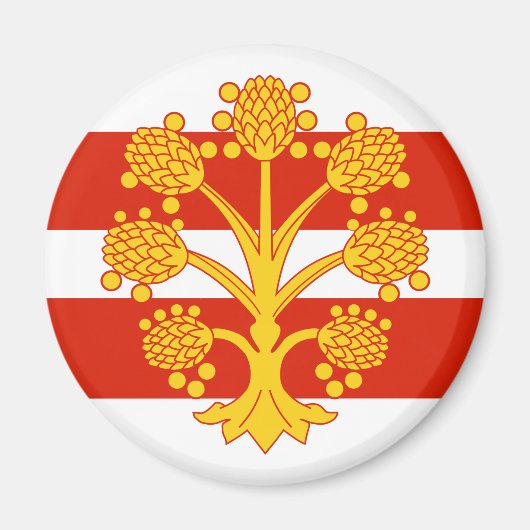 Flag of Westmorland Magnet Magneet (Voorkant)