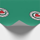 Flag of Worcester, Massachusetts Cadeaupapier (Hoek)