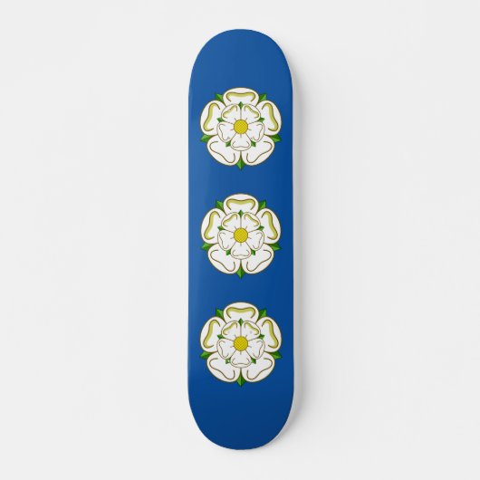 Flag of Yorkshire  Skateboard (Voorkant)
