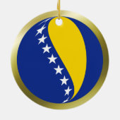 Flag Ornament Bosnië-Herzegovina (Achterkant)
