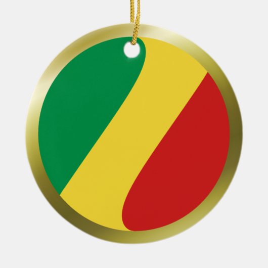 Flag Ornament Congo-Brazzaville (Voorkant)