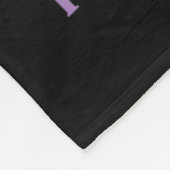 Flag Paarse lintondersteuning pancreaskanker Fleece Deken (Hoek)