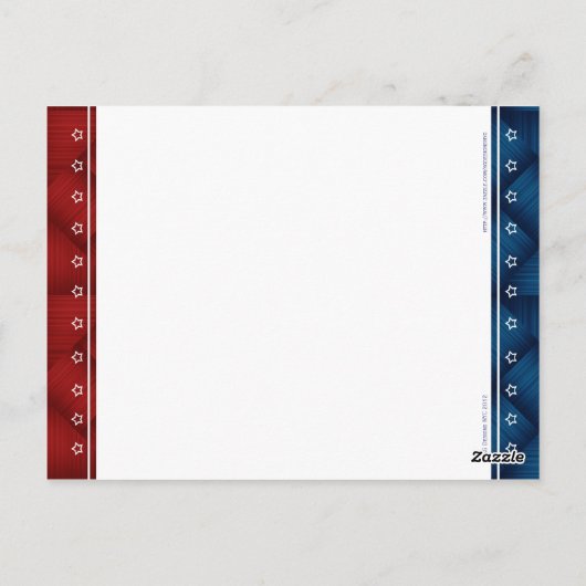 Flag Patriotic Party - États-Unis Numéro de table (Dos)