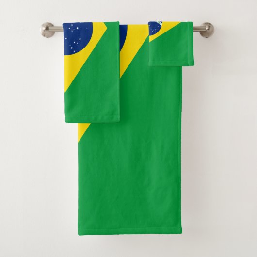 Flag patriottisch Brazilië Bad Handdoek (Insitu)