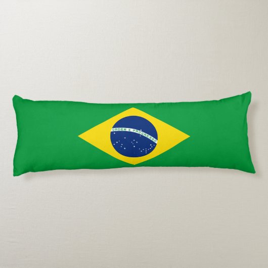 Flag patriottisch Brazilië Lichaamskussen (Achterkant)