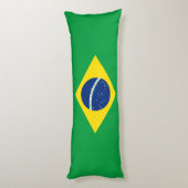 Flag patriottisch Brazilië Lichaamskussen (Achterkant (Verticaal))