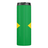 Flag patriottisch Brazilië Thermosbeker (Achterkant)