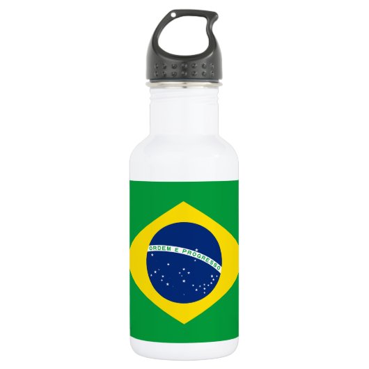 Flag patriottisch Brazilië Waterfles (Voorkant)