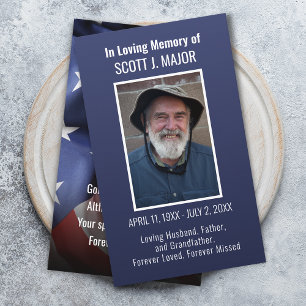 Flag Prayer Kaart Foto Ombre Blue Kaart Visitekaartje